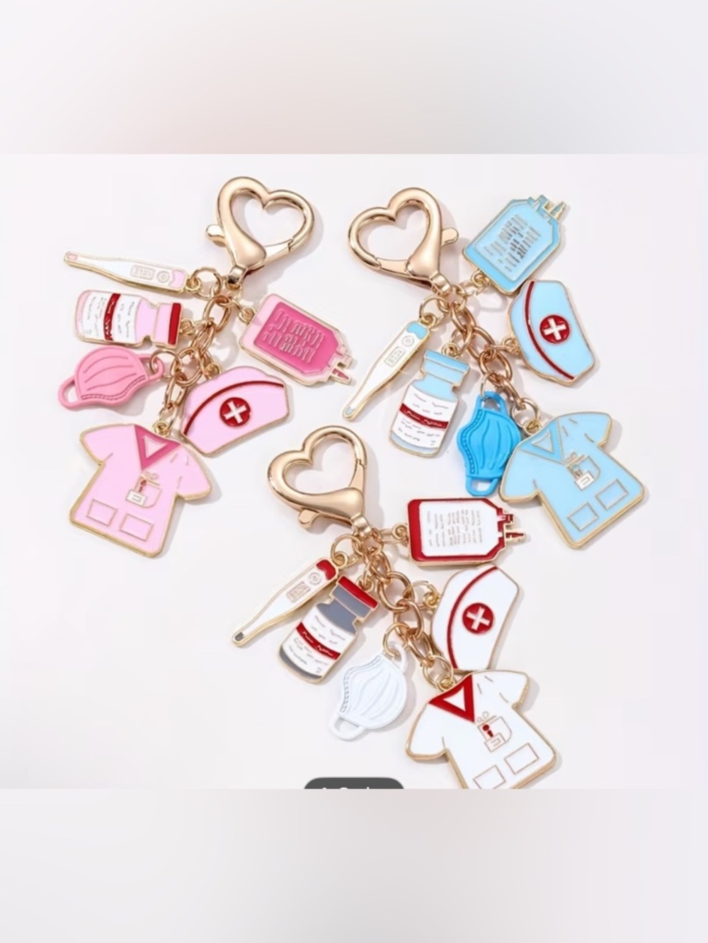 Nurse Medical Charm Keychain